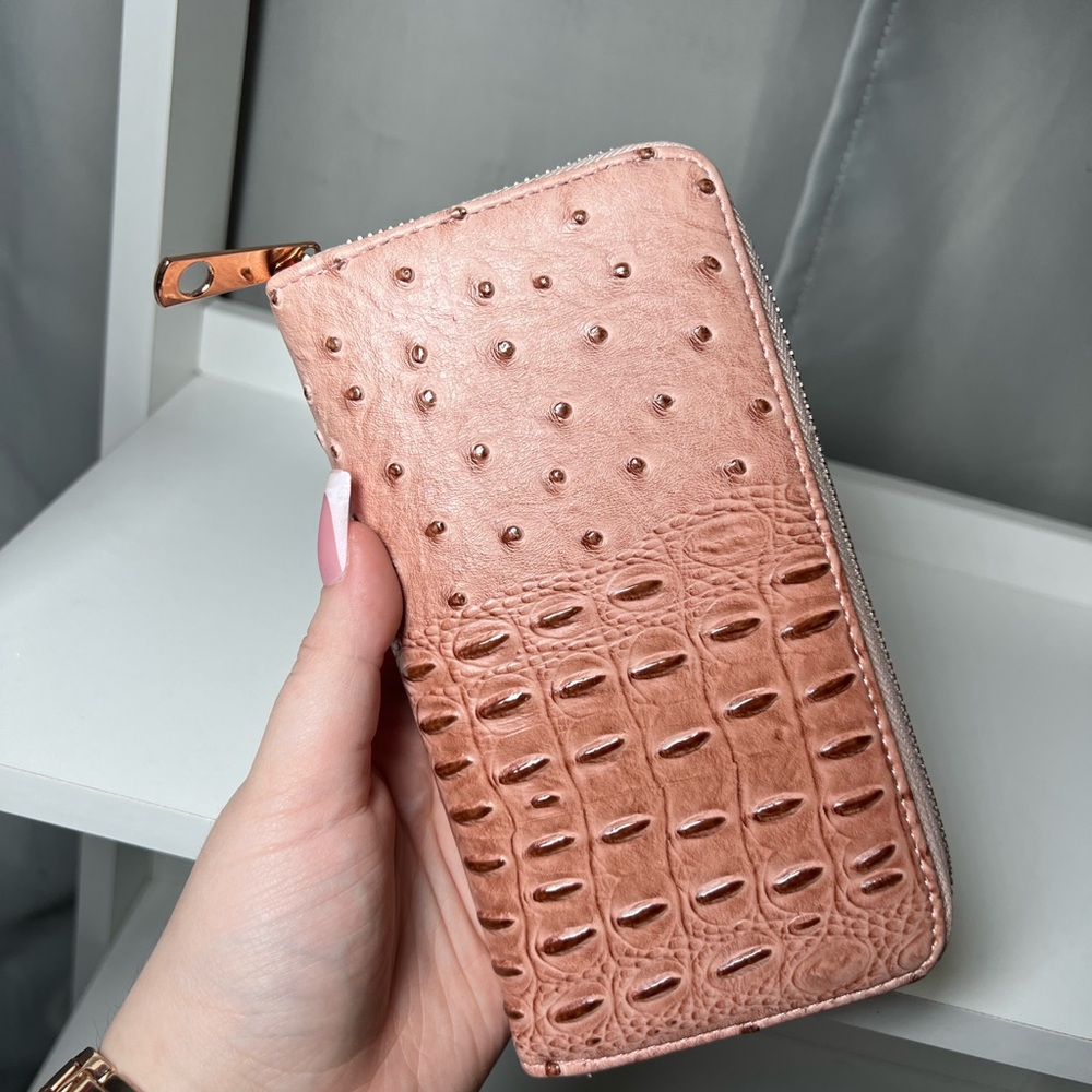 Rose Gold Textured Wallet